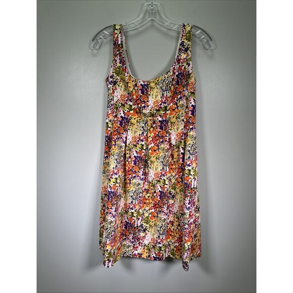 Nine West Dress 2 Floral Mini Multicolor Scoop‎ Neck Sleeveless Bloomcore Spring - Picture 1 of 10